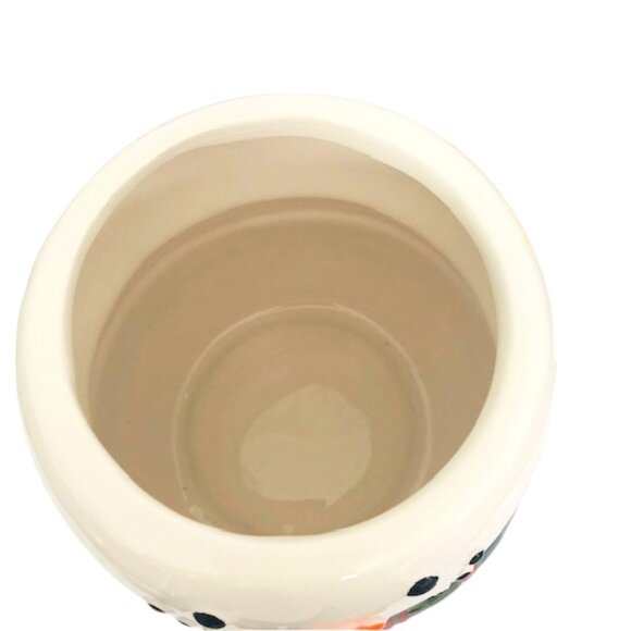 Snowman Face Ceramic Cookie Jar, (8.9") - Picture 8 of 9